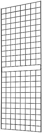 Gridwall Panel, 2'x6', Heavy Duty, Black, Commercial Grade, Wall Display, 1 Pack, Metal, Powder Coated, Freestanding, Retail, Trade Shows, Organize Garages, Closets, Grid Panel by 7RiversART