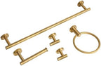 Brushed Gold Bathroom Hardware Accessories Set 5 Piece, Stainless Steel Bath Towel Bar Set 24 Inch,Toilet Paper Holder,Towel Ring Holder,Towel Rack Set,Gold Bathroom Accessories Kit - Image 7