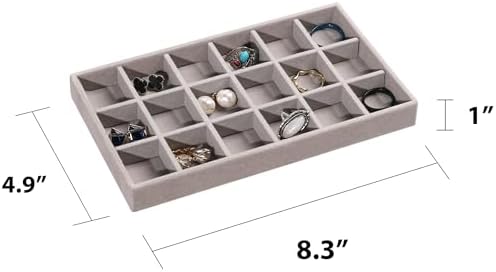 Frebeauty Jewelry Trays for Drawer,Set of 9 Jewelry Organizer and Storage - Image 2