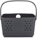Parker Baby Co. Quick-Dry Bath Caddy Organizer with Handle - Smoke, Large by ParkerBabyCo