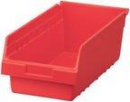 Akro-Mils 30088 Plastic Nesting ShelfMax Storage Bin Box, 18x8x6-Inch, Red (8-Pack) by Akro-Mils