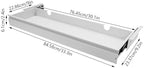 Xuthusman Under Desk Drawer, Under Desk Mounted Sliding Pull-Out Drawer Storage Organizer Space Saving Hidden Pull-Out Drawer for Office Home Desktop Accessories (White) - Image 2