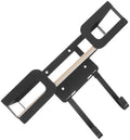 Ironing Board Hanger Black with Removable Hooks, Wall Mounted by Toyvian