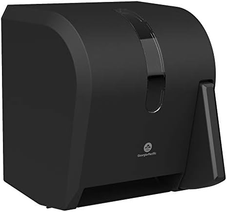 Georgia-Pacific Push Paddle Roll Paper Towel Dispenser by GP PRO, 54338A, Black by Georgia-Pacific