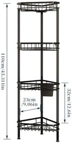 Consumest Corner Shower Caddy Stand - Rustproof Bathroom Organizer&Storage - Image 6