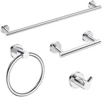 FORIOUS Bathroom Accessories, 4-Piece Bathroom Hardware Set - 24" Towel Bar by FORIOUS
