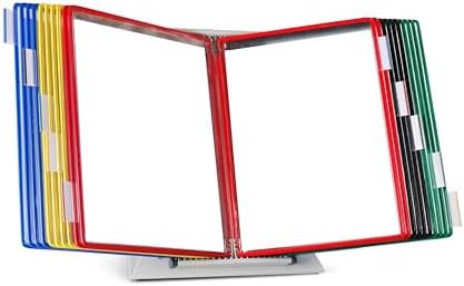 Tarifold Desktop Reference Display System, 20 Pockets, Expandable, Assorted by TARIFOLD
