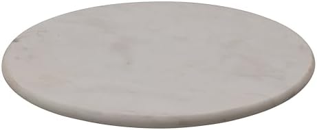Creative Co-Op Marble Lazy Susan, White - Image 5