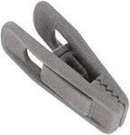 Tinfol Gray Velvet Hanger Clips, 80 Pack Pants Velvet Clips, Large Opening Clothes Pin Hanger Clip, Strong Finger Flocked Clip Perfect for Slim-line Clothes Velvet Hangers - Image 6