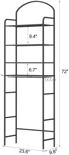 4-Tier Over The Toilet Storage, Bathroom Organizer - Image 3
