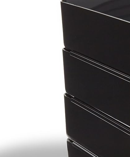 TRU RED Side-Load Stackable Plastic Letter Tray, Black, 12-Pack - Image 5