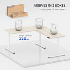FLEXISPOT 63 x 48 Reversible L-Shaped Corner Standing Desk with Drawers - Image 4