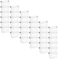 Superio 1.4 Quart Mini Clear Plastic Storage Container with Lid, Stackable Small Organizer Box for Crayons, Art Supplies, Beads, Sewing, Stationery & Food Storage, 36 Pack by Superio