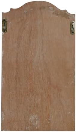 Rustic Key and Mail Holder for Wall Home Decorative,2-Slot Mail Organizer Wall Mount with 3 Hooks, Wooden Key Hangers Wall File Organizer Letter Sorter for Letter Magazines（Black） - Image 6