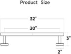 USHOWER Polished Chrome Bath Towel Bar, 30-Inch Towel Racks for Bathroom - Image 2