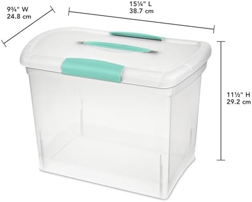 Sterilite Nesting ShowOffs Large Storage Bins w/Lids and Handles, 18-Pack - Image 2