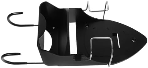 Black Ironing Board Rack Plastic Organizer Wall Mounted with Hooks by NIYANGLE