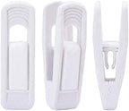 Velvet Hangers Clips, Pants Hangers Velvet Clips(60pc, White) by Trgowaul