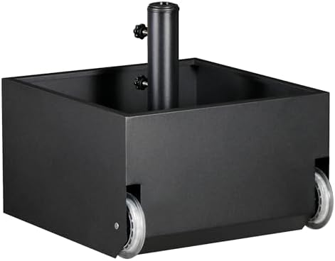 Patio Umbrella Base with Wheels for Outdoor Patios, Gardens by DorBuphan