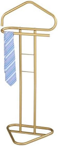 KB Designs - Metal Suit Tie Valet Stand Rack, Clothing Organizer, Gold by KB+Designs