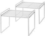 Shantton Cabinet Shelf Organizer, Pantry Shelf Rack, White 13.1x10.6x9.5 by Shantton