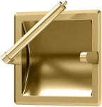 Gatco 753 Recessed Pivoting Toilet Paper Holder, Wall Mounted, Heavy Duty Metal Tissue Holder for Bathroom – Available in Brushed Brass - Image 3