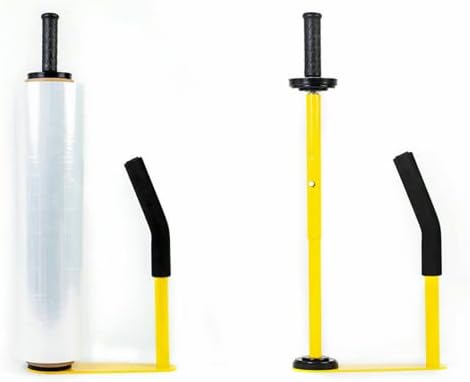 YIYIBYUS Stretch Film Dispensers - Pallet Stretch Film Packing Machine Shrink Wrap Dispenser Holder, Adjustable Wrap Dispenser, Hand Stretch Wrapping Tool For 18-20 Inch by YIYIBYUS