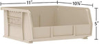 Akro-Mils 30235 AkroBins Plastic Storage Bins, 11"x11"x5", Red, 6-Pack - Image 2