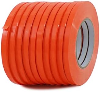 MAT Food Saver UPVC Tape Orange (Pack of 10) - 1/2 x 180 yds. Poly Bag Sealing Tape for Wrapping, Packaging, and Airtight Food Storage by MATTape