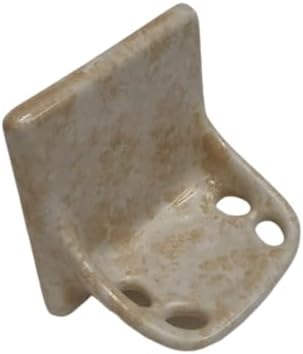 Ceramic Toothbrush Holders for Bathrooms Over Tile Wall Mount Flat Back Tumbler Toothpaste Tooth Brush Paste Shower (Stone Matte) by Unknown