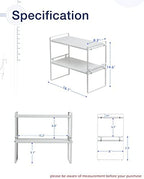 Nxconsu Stackable Cabinet Shelf Organizer 2 Pack, Standard White - Image 3
