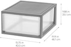 Storage Bins，30Qt 2-Pack Under Bed Storage Drawers, Stackable Plastic Bins - Image 2