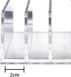 6Pack Acrylic Mail Organizer for Desktop, 5 Slot Clear Mail Sorter - Image 3