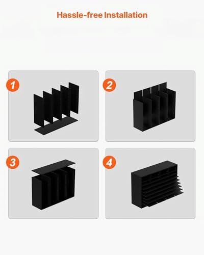 VEVOR Wood Literature Organizer, 36 Compartments, Mailboxes Slot with Removable Shelves, File Sorter for Office, Home, Classroom, or Mailrooms Organization, Black - Image 6