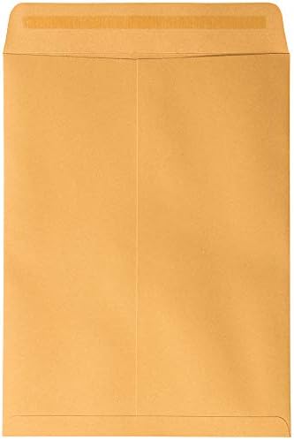 JAM PAPER 9 x 12 Open End Catalog Premium Envelopes with Peel and Seal Closure - Brown Kraft Manila - 100/Pack - Image 3