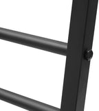 Scarf Display Stand, 10 Tier Metal Scarf Holder Organizer, Freestanding Scarf Rack for Commercial Clothing Retail Store, Adjustable Feet Towel Rack Ties Belt Pants Hanging Rack (Black) - Image 4