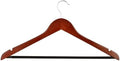 Honey-Can-Do No Slip Wooden Coat Hangers, Cherry Wood, 24-Pack by Honey-Can-Do
