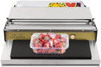 18 Inch/45CM Hand Wrapping Machine Film Wrapper for Food Packaging, Large Tray Cling Film Wrapper Dispenser with 5-Level Adjustable Heat, Cutter and Heating Plate Individual On/Off Control - Image 2