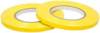 PSBM Yellow Poly Bag Sealing Tape with Dispenser, 6 Rolls, 2.3 Mil Thick, 3/8 Inch Wide, 180 Yards Per Roll, Total 1080 Yards, Colored Sealer Tapes for Wrapping, Packaging & Sealing Food Products by PackagingSuppliesbymail