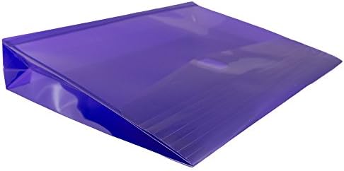 JAM PAPER Plastic Expansion Envelopes with Hook & Loop Closure - Letter Booklet - 9 3/4 x 13 with 2 Inch Expansion - Purple - 12/Pack - Image 4