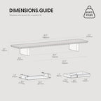 Fenge 42.5" Dual Monitor Stand with Storage Drawer & Solid Wood Legs - Image 3