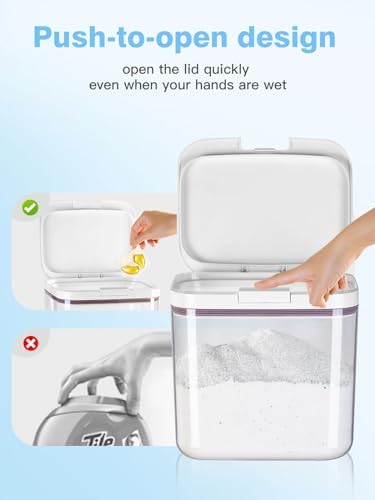 LivLab Mker 5.5L/12Lbs Laundry Powder Detergent Container with Lid - Image 3