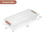 novelinks 4 Quart Clear Plastic Storage Containers with Lids (8 Pack) - Image 2
