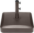 Best Choice Products 55lb Fillable Umbrella Base Stand, Plastic Patio Umbrella Stand with Pole Holder, Adjustment Knob for Outdoor, Lawn, Deck, Asscher Design - Brown by BestChoiceProducts