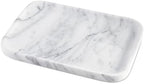Arabescato Marble Vanity Tray - Decorative Organizer for Bathroom Countertop, Dresser, Kitchen Sink by Karibiber