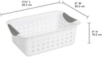 Sterilite Small Ultra Basket Plastic Storage Organizer Bin, White, 36-Pack - Image 2