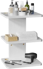 WALI Floating TV Shelf, 3 Tier Projector Shelf for DVD Players, Routers, Game Consoles, Cable Boxes, Living Room Decor Accessories, Wall Mount Shelves Holds Up to 22lbs (CS303NW), 3-Shelf, White by WALI