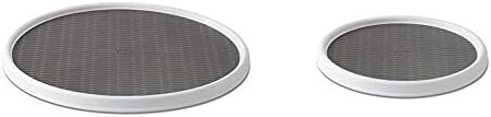 Copco Non-Skid Pantry Cabinet Lazy Susan Turntables, 18-Inch and 12-Inch, White/Gray by Unknown