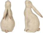 Creative Co-Op Decorative Resin Rabbit Bookends, Grey - Image 5