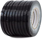 MAT Food Saver UPVC Tape Black - 3/8 x 180 yds. (Pack of 10) Poly Bag Sealing Tape for Wrapping, Packaging, and Airtight Food Storage by MATTape